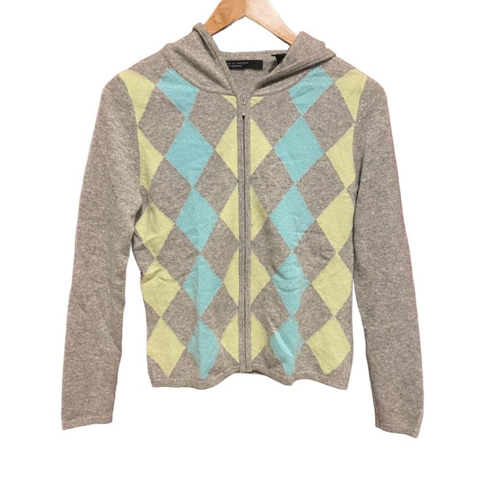 cashmere zip-up hoodie